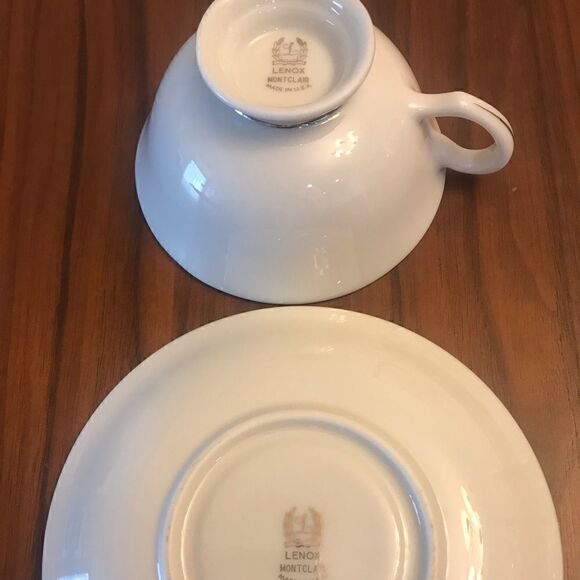 Lenox Montclair Footed Cup  and Saucer - Picture 4 of 5